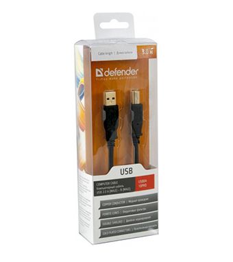 ������ Defender USB 2.0 AM - BM ��������������, �����.������� 3�.*