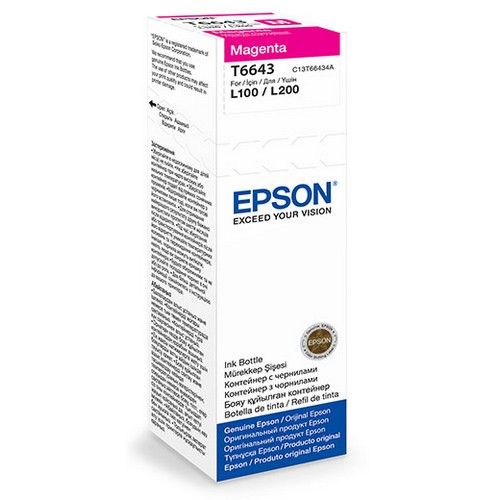 ������� Epson L100/110/200/210/300/355 (Epson) (T66434A), magenta, 70��.