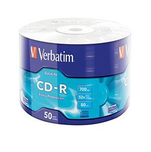  CD-R 50 . Verbatim 700, 80 ., 52x,  Shrink DL (43351)*