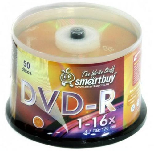 ���� DVD-R 50 ��. Smartbuy  4.7��, 16x*