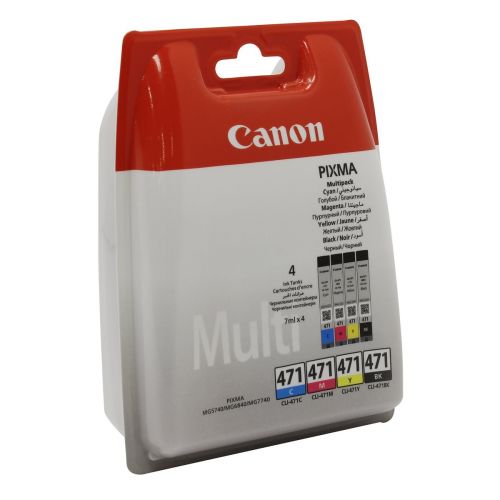 �������� Canon CLI-471 (����� 4 �����)  - Pixma MG7740/6840/5740 ������/�������/���������/�����*